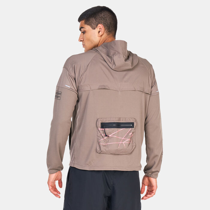Nike Men's Windrunner D.Y.E. Running Jacket Grey Nike Men's Windrunner D.Y.E. Running Jacket Grey image number 1