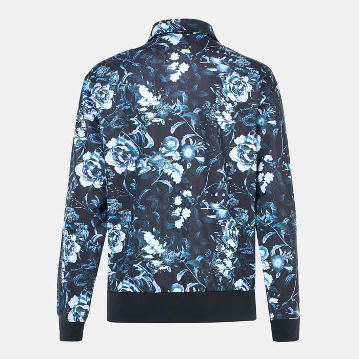adidas Originals Women's Flower Firebird Track Jacket Black adidas Originals Women's Flower Firebird Track Jacket Black image number 1
