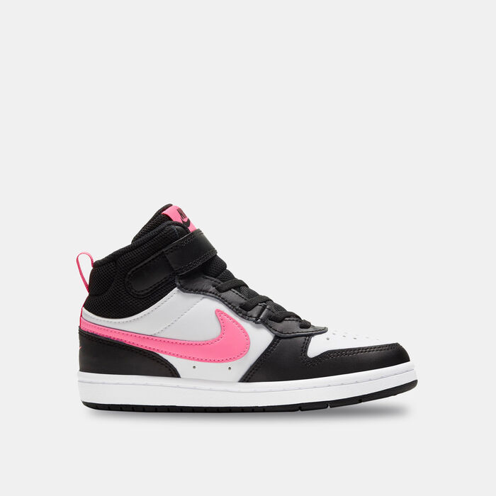 Nike Kids' Court Borough Mid 2 Shoe (Younger Kids) White image number 2