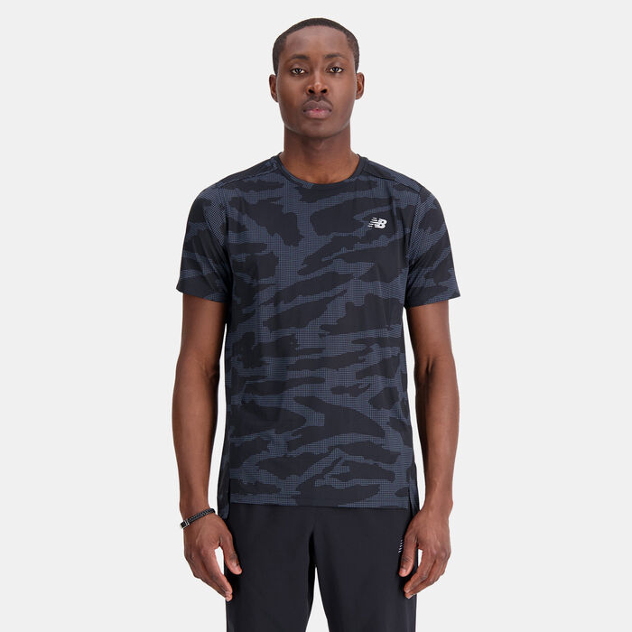 New Balance Men's Printed Accelerate T-Shirt Multi-Color New Balance Men's Printed Accelerate T-Shirt Multi-Color image number 0