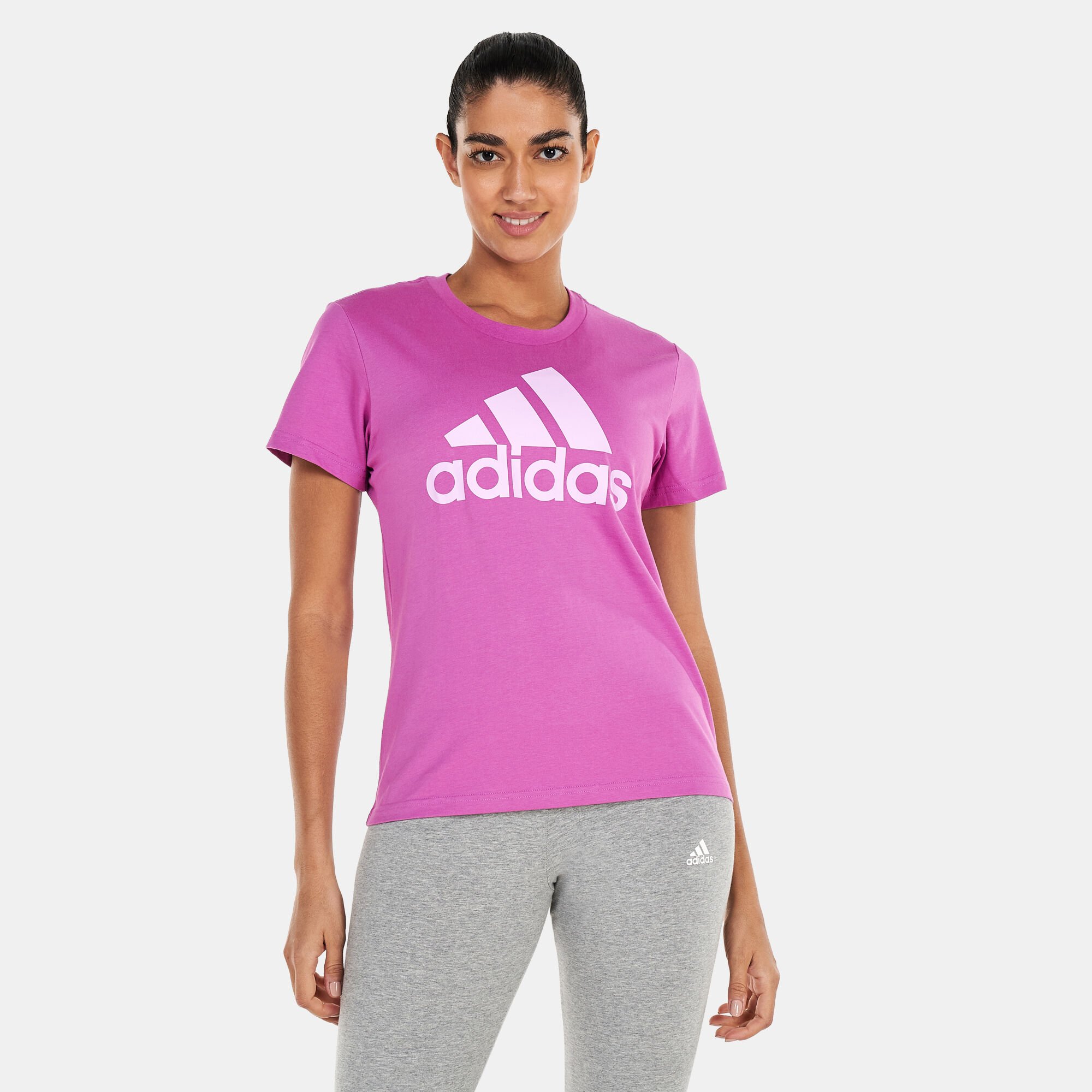 Womens adidas logo t shirt deals