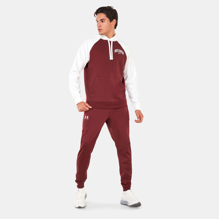 Under Armour Men's UA Rival WM Colourblock Hoodie Red image number 2