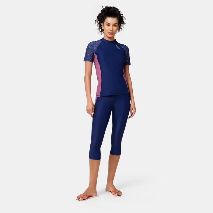 COEGA Women's Swimming Rashguard Blue COEGA Women's Swimming Rashguard Blue image number 2