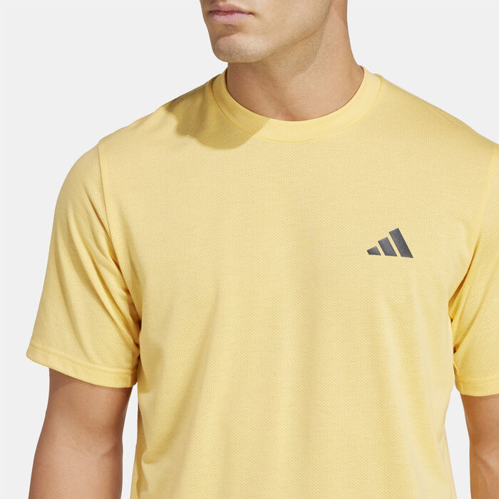 adidas Men's Train Essentials Comfort Training T-Shirt Orange adidas Men's Train Essentials Comfort Training T-Shirt Orange image number 3