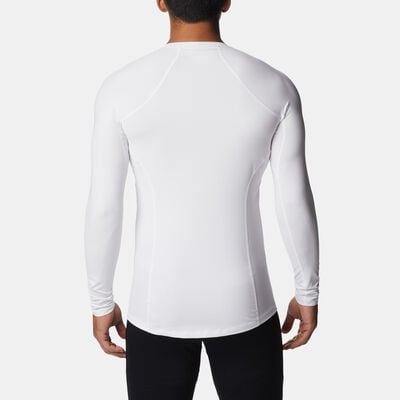 Columbia Men's Midweight Stretch Long Sleeve T-Shirt White Columbia Men's Midweight Stretch Long Sleeve T-Shirt White