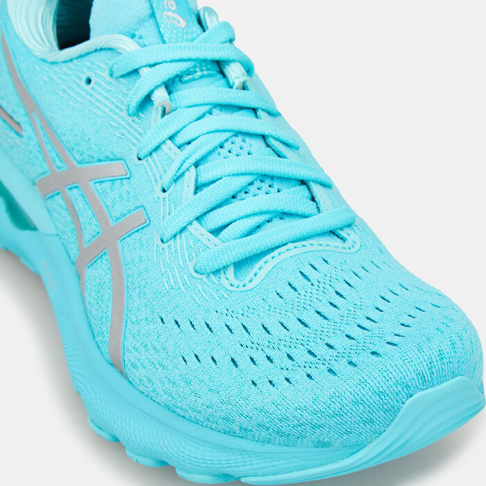 ASICS Women's GEL-NIMBUS 24 LITE-SHOW Shoe Blue ASICS Women's GEL-NIMBUS 24 LITE-SHOW Shoe Blue image number 4