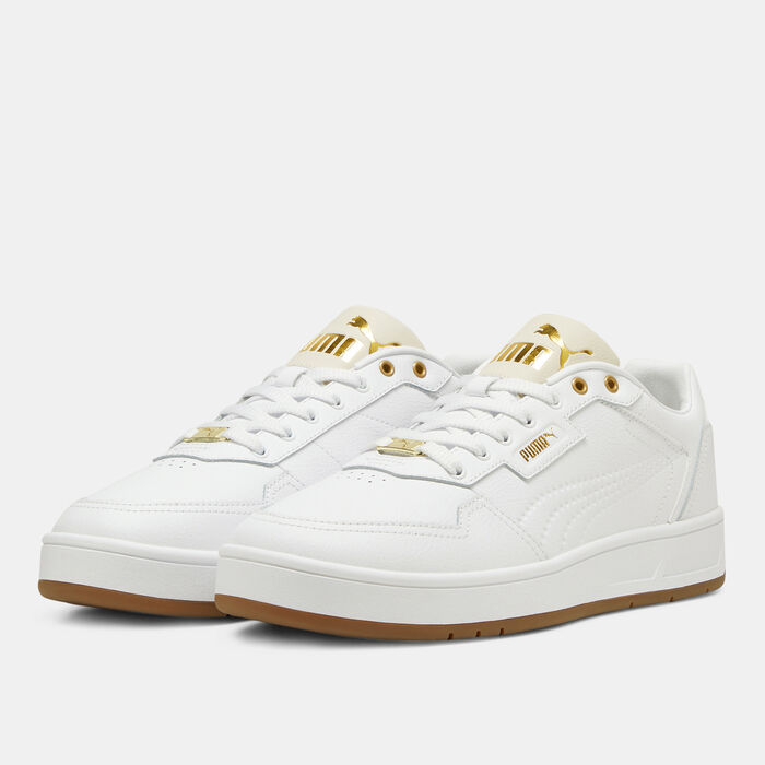 PUMA Men's Court Classic Lux Shoes White PUMA Men's Court Classic Lux Shoes White image number 1