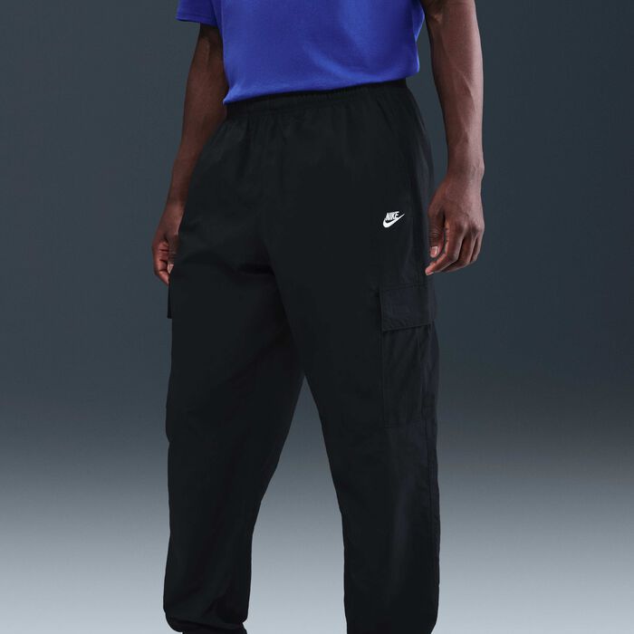Nike Men's Club Woven Cargo Pants Black Nike Men's Club Woven Cargo Pants Black image number 1