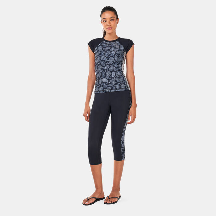 COEGA Women's 3/4 Swimming Leggings Grey COEGA Women's 3/4 Swimming Leggings Grey image number 2