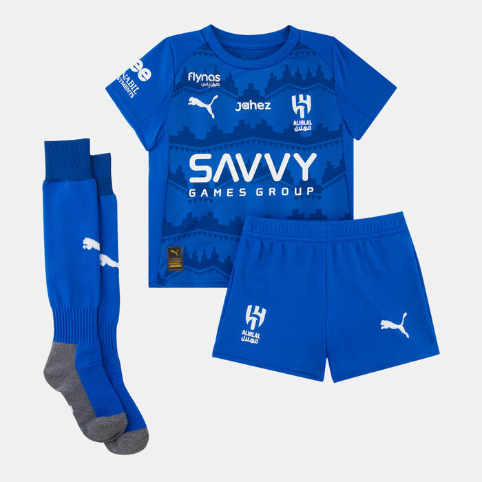 PUMA Kids' Al Hilal Home Replica Football Mini Kit Blue PUMA Kids' Al Hilal Home Replica Football Mini Kit Blue image number 0