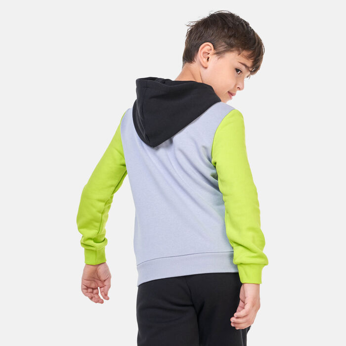 PUMA Kids' Blueprint Basketball Hoodie Grey image number 1