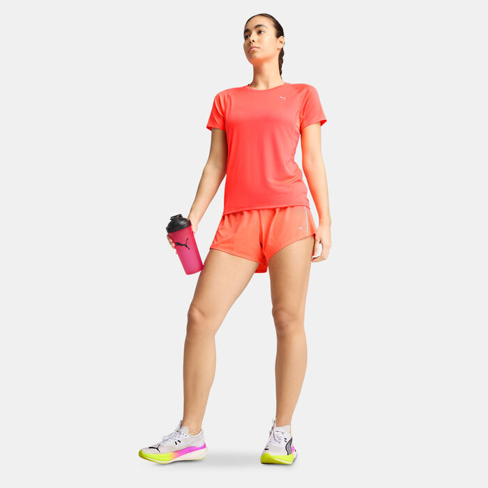 PUMA Women's VELOCITY Running Shorts Red PUMA Women's VELOCITY Running Shorts Red image number 2