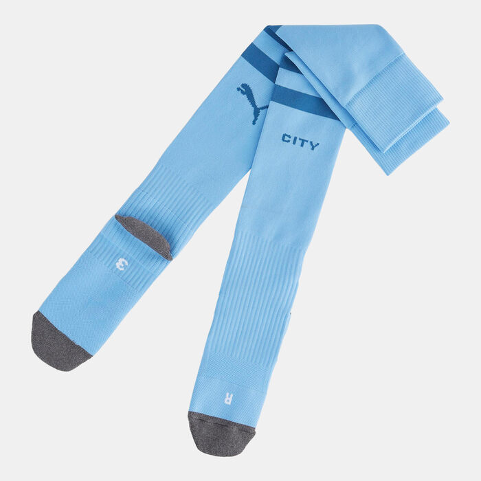 PUMA Manchester City Striped Football Socks Blue PUMA Manchester City Striped Football Socks Blue image number 0