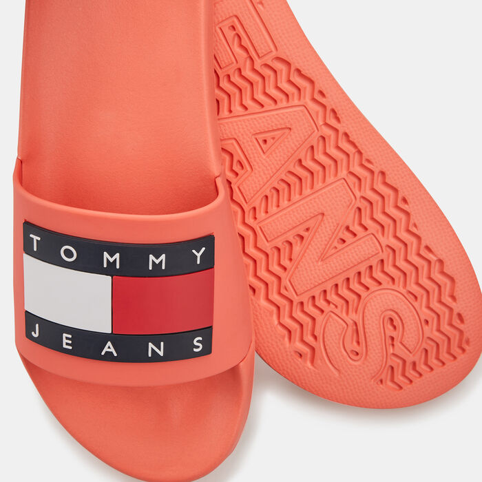 Tommy Hilfiger Women's Jeans Flag Logo Slides Brown image number 2