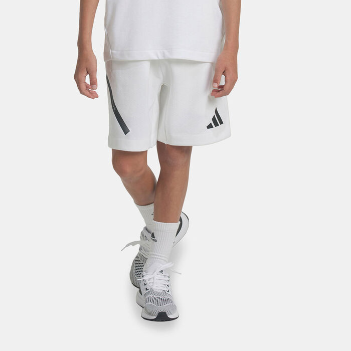 adidas Kids' Z.N.E. Shorts White adidas Kids' Z.N.E. Shorts White image number 0