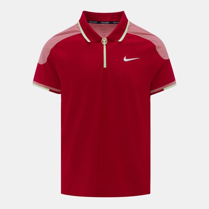 Nike Men's Court Slam Dri-FIT ADV Tennis Polo Shirt Red Nike Men's Court Slam Dri-FIT ADV Tennis Polo Shirt Red image number 0