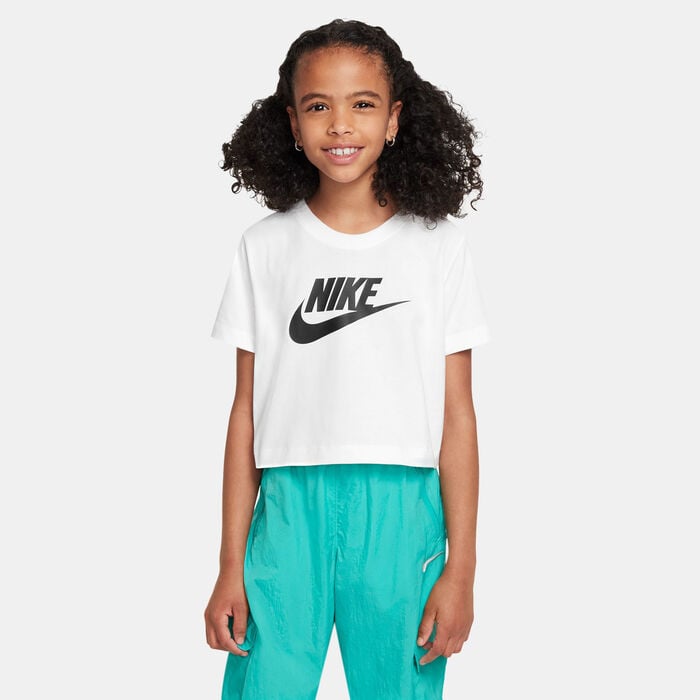 Nike Kids' Sportswear Crop Top White Nike Kids' Sportswear Crop Top White image number 0