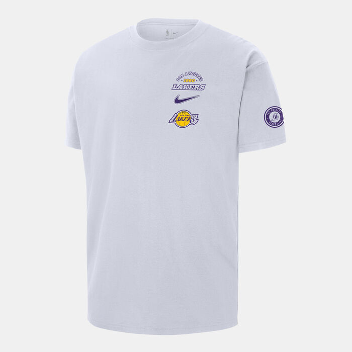 Nike Men's Los Angeles Lakers CTS Vintage T-Shirt White Nike Men's Los Angeles Lakers CTS Vintage T-Shirt White image number 0