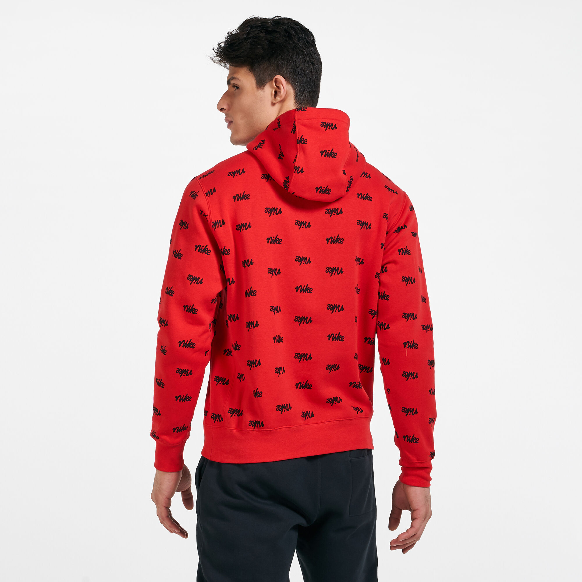 All red nike sweater top