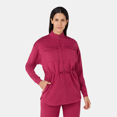 Sun and Sand Sports Women's Cargo Jacket Red