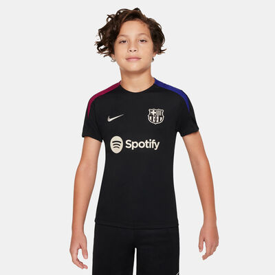 Nike Kids' FC Barcelona Strike Dri-FIT Football Top Black