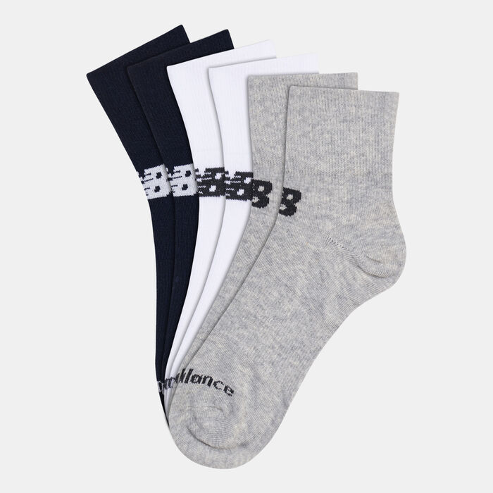 New Balance Performance Flat Knit Ankle Socks (3 Pack) White New Balance Performance Flat Knit Ankle Socks (3 Pack) White image number 0