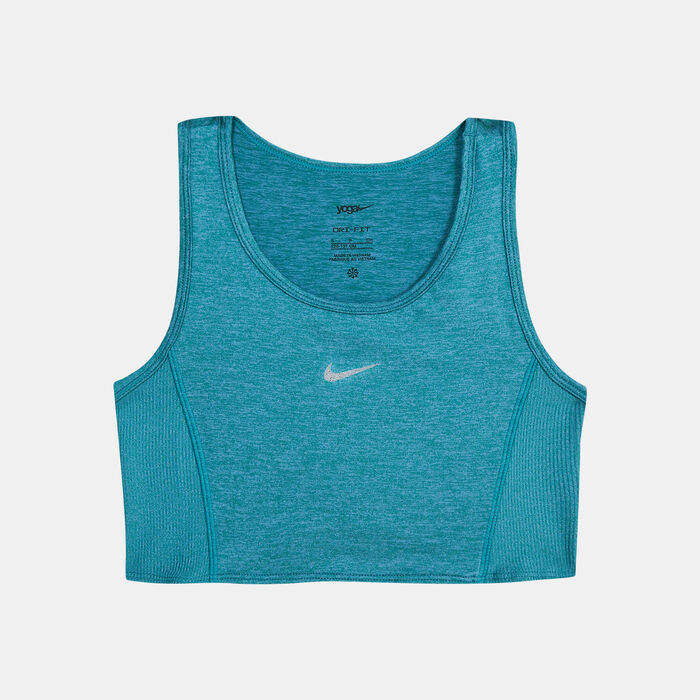 Nike Kids' Yoga Dri-FIT Tank Top Green image number 0