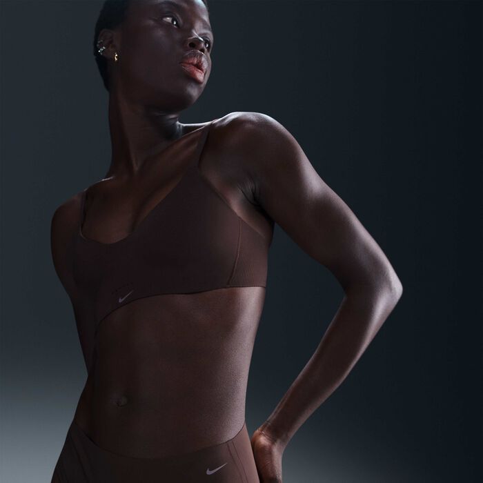 Nike Women's Brief Period Leak Protection Underwear Brown image number 2