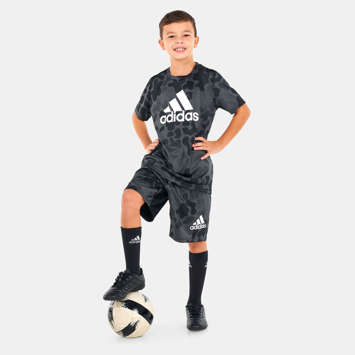 adidas Kids' Designed To Move Camo Shorts Black adidas Kids' Designed To Move Camo Shorts Black image number 2