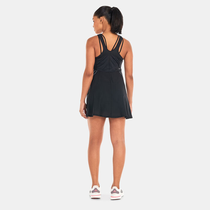 adidas Women's Run Icons 3-Stripes Summer Dress Black adidas Women's Run Icons 3-Stripes Summer Dress Black image number 1
