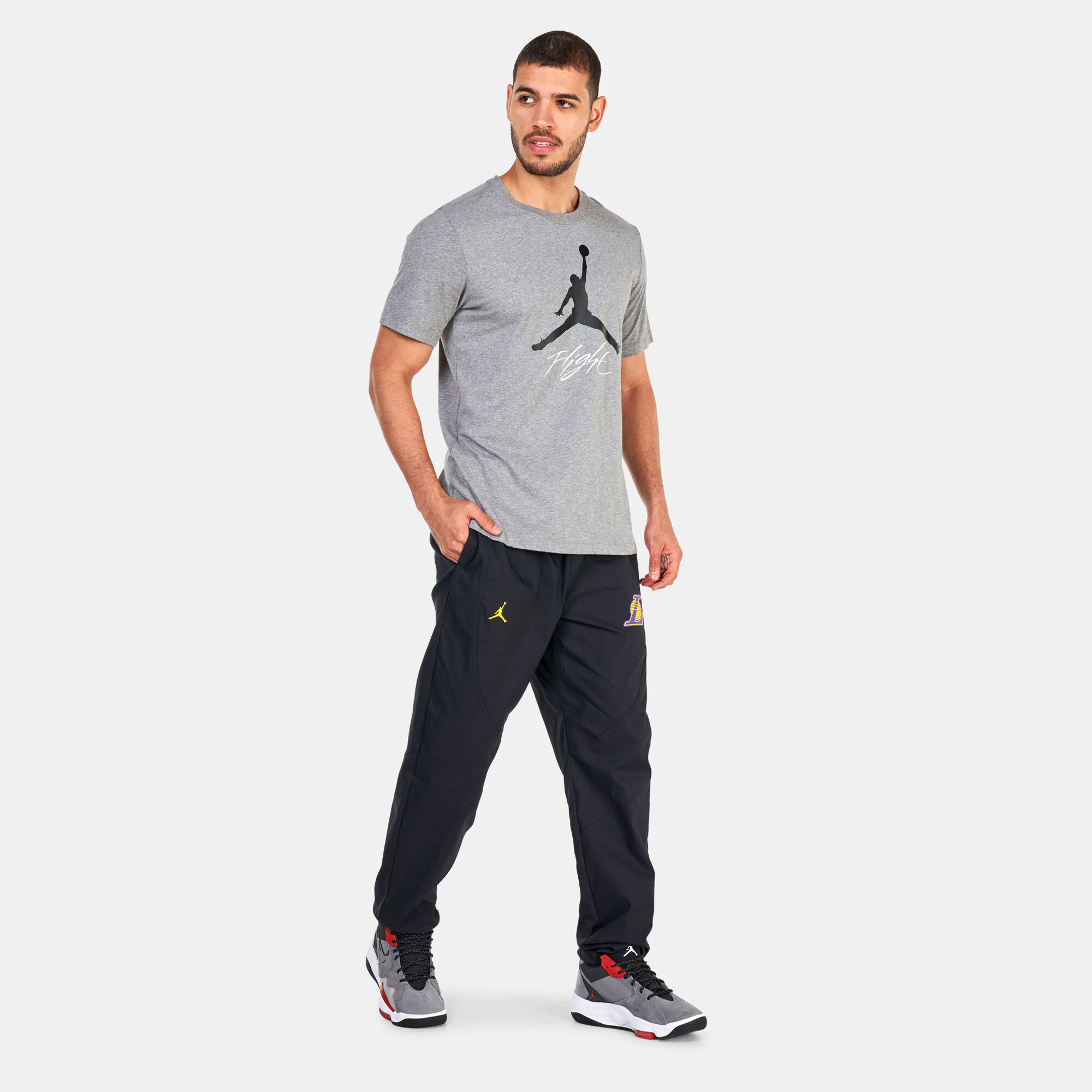 Shop Jordan Men's NBA Los Angeles Lakers Courtside Statement