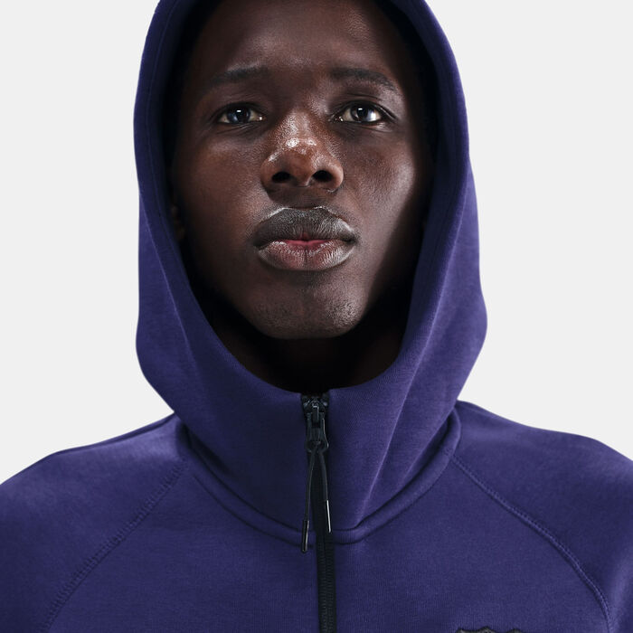 Nike Men's FC Barcelona Tech Windrunner Fleece Football Full-Zip Hoodie Purple Nike Men's FC Barcelona Tech Windrunner Fleece Football Full-Zip Hoodie Purple image number 5