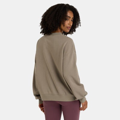 New Balance Women's Flower Shoe Sweatshirt Brown New Balance Women's Flower Shoe Sweatshirt Brown