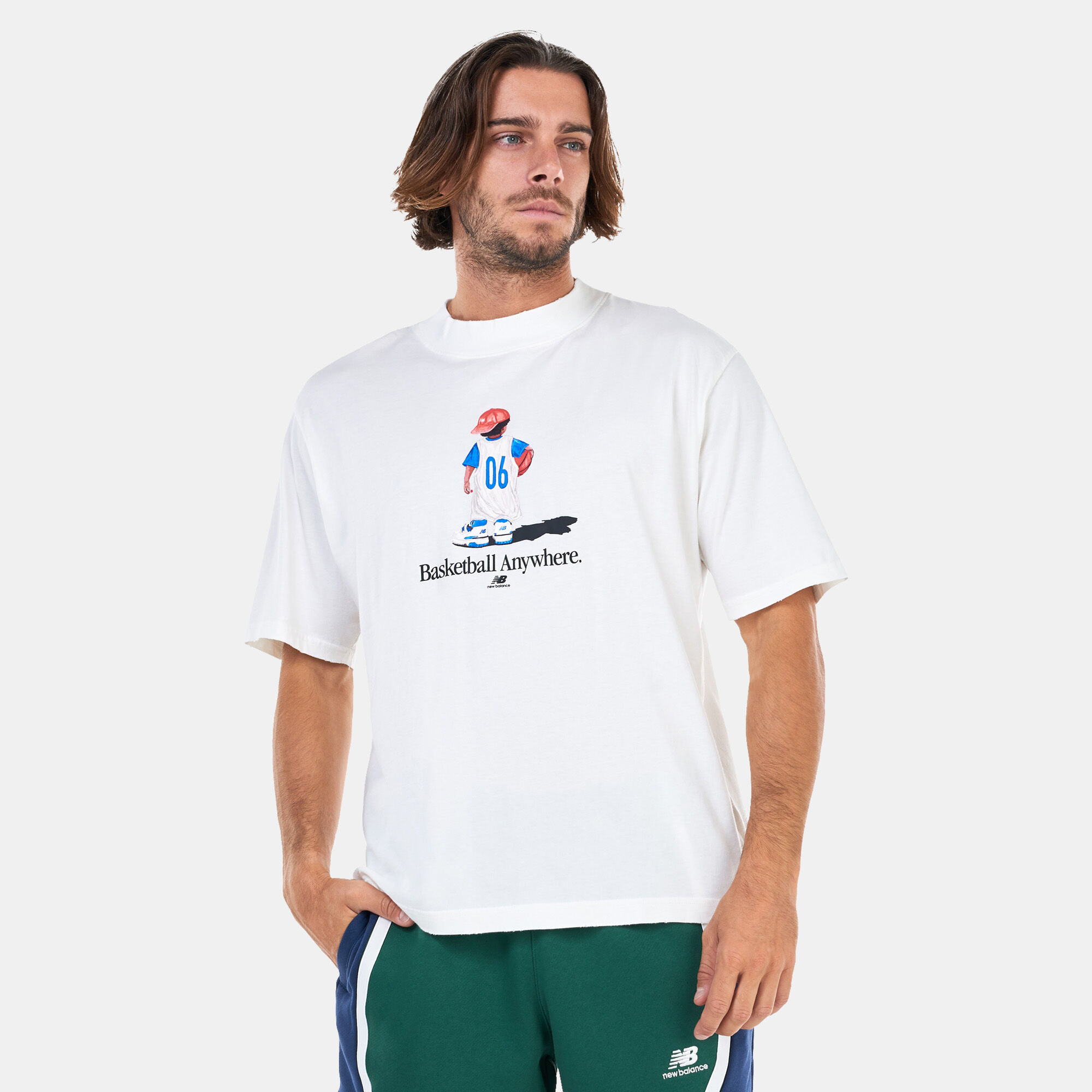 ◆New Balance◆ UNI NB BOY Basketball Lettering Short Sleeve New Balance Boys Active T-Shirt - 2 Pack Cotton Logo Shirt