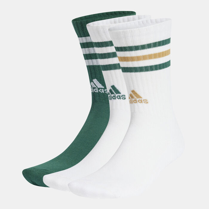 adidas Men's 3-Stripes Cushioned Crew Socks (3 Pack) Multi-Color adidas Men's 3-Stripes Cushioned Crew Socks (3 Pack) Multi-Color image number 0