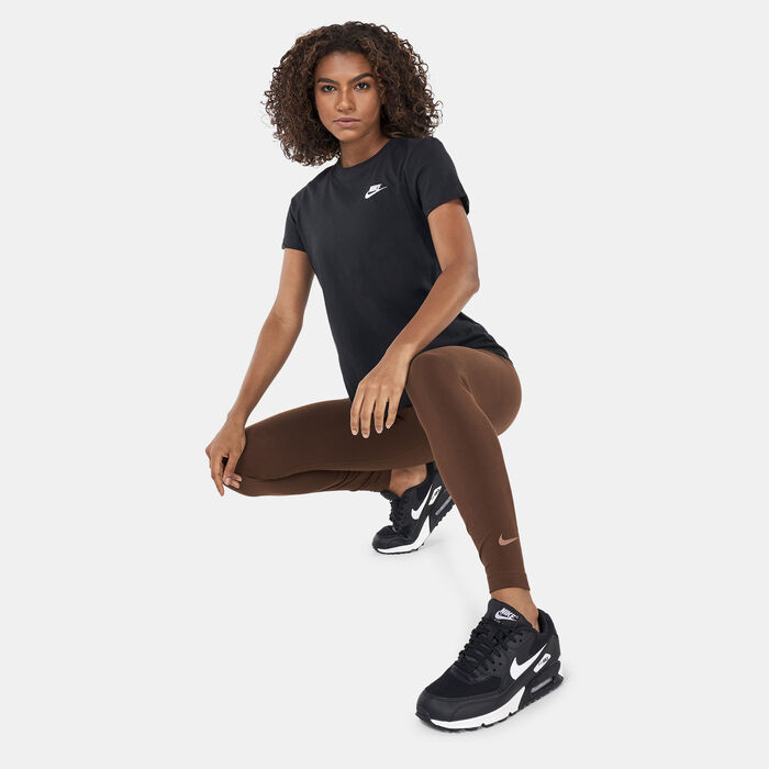 Nike Women's Sportswear Club High Waist Leggings Brown Nike Women's Sportswear Club High Waist Leggings Brown image number 2