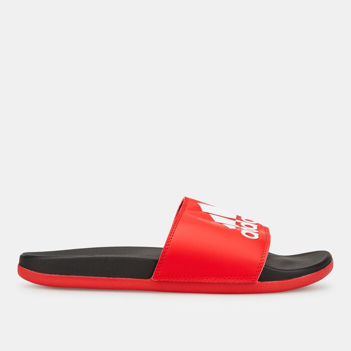 adidas Men's Adilette Comfort Slides Red adidas Men's Adilette Comfort Slides Red image number 1