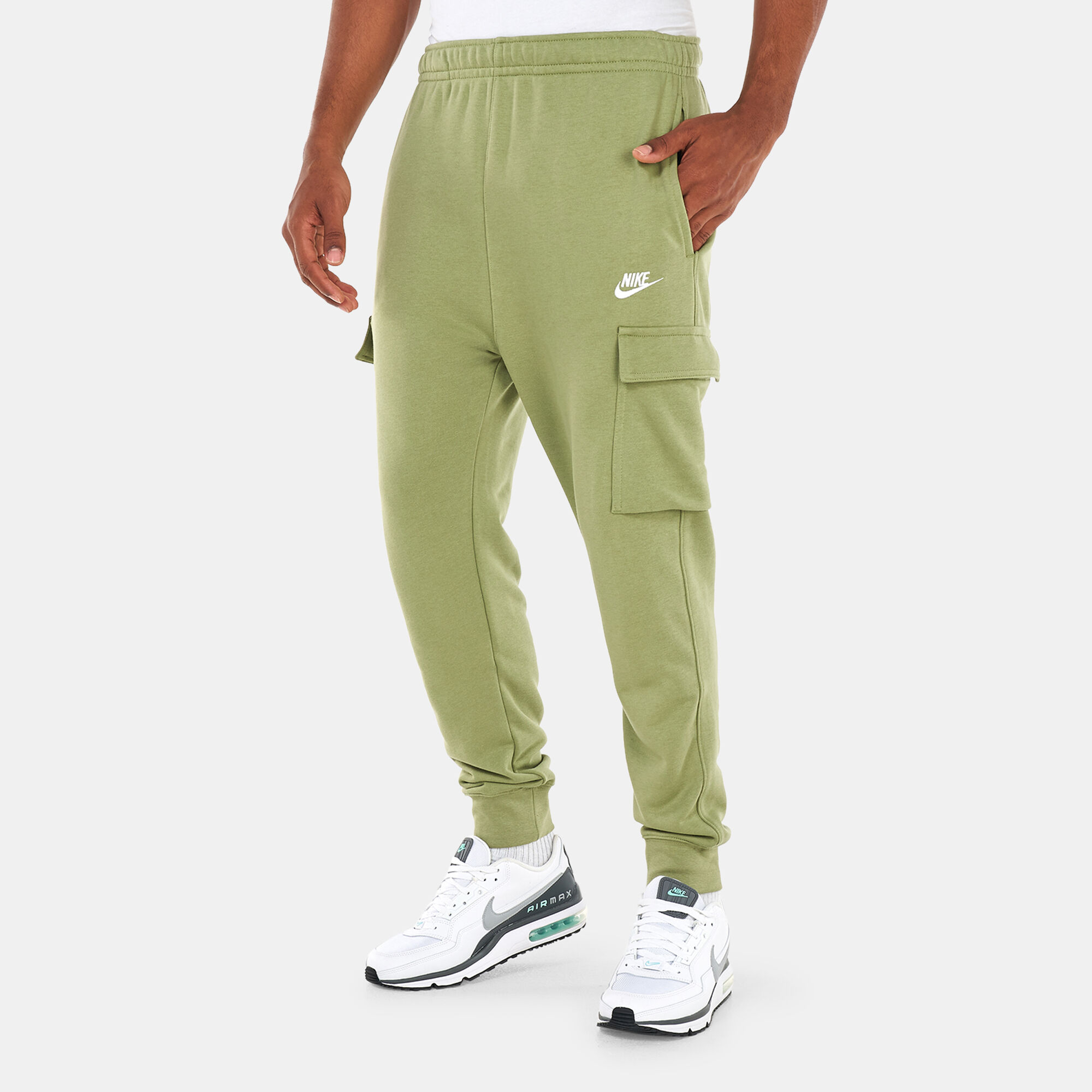 Nike club french shop terry cargo pants