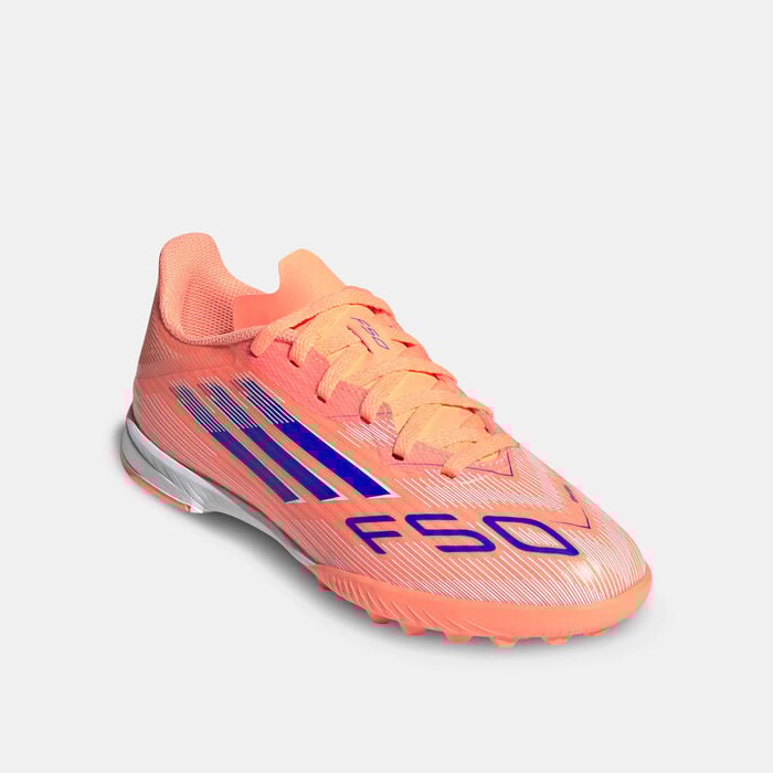 adidas Kids' F50 League Turf Ground Football Shoes Orange adidas Kids' F50 League Turf Ground Football Shoes Orange image number 3