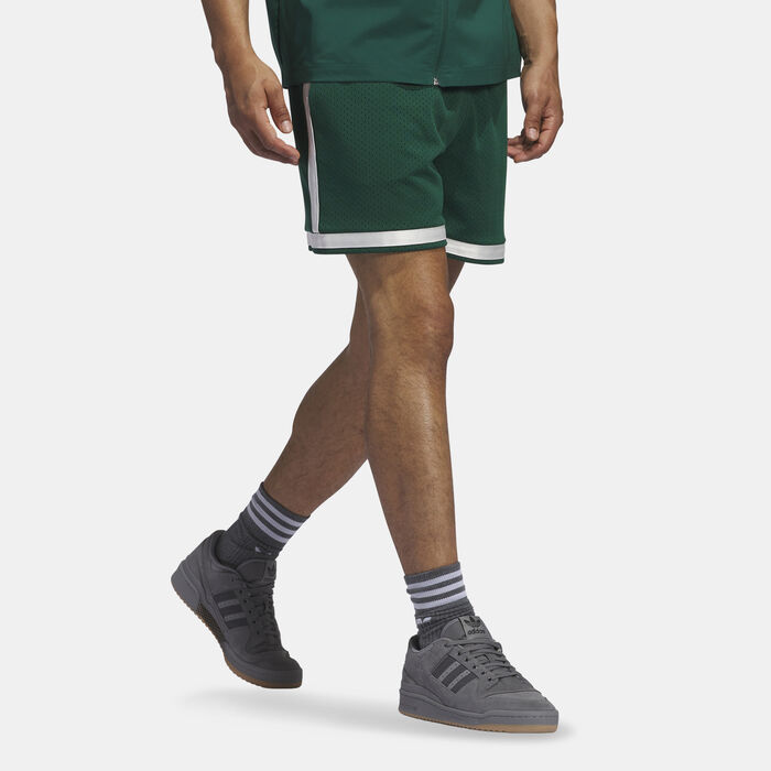 adidas Trefoil Logo Basketball Shorts Green adidas Trefoil Logo Basketball Shorts Green image number 2