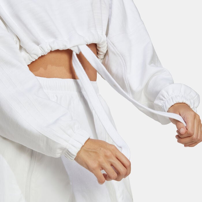 adidas Women's Dance Crop Sweatshirt White adidas Women's Dance Crop Sweatshirt White image number 2