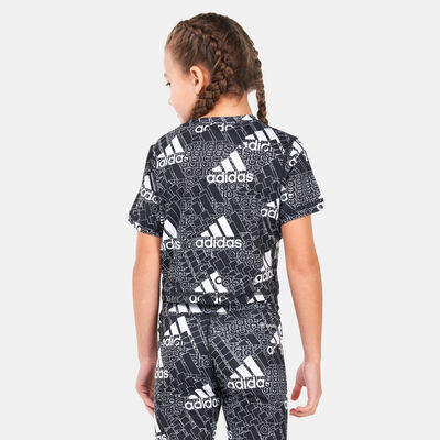 adidas Kids' AEROREADY Designed to Move BrandLove T-Shirt Black