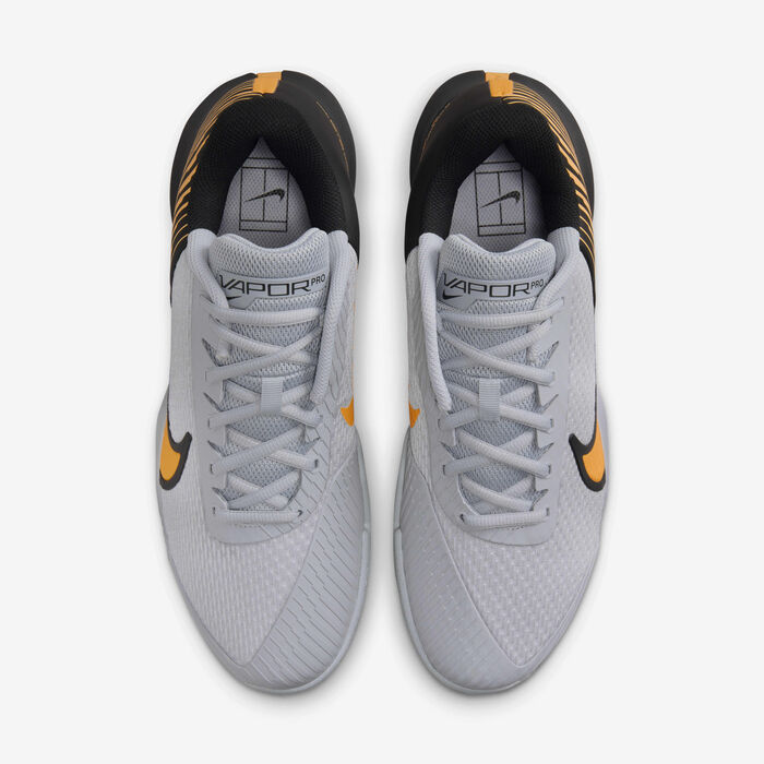 Nike Men's Court Air Zoom Vapor Pro 2 Clay Tennis Shoes Grey Nike Men's Court Air Zoom Vapor Pro 2 Clay Tennis Shoes Grey image number 3