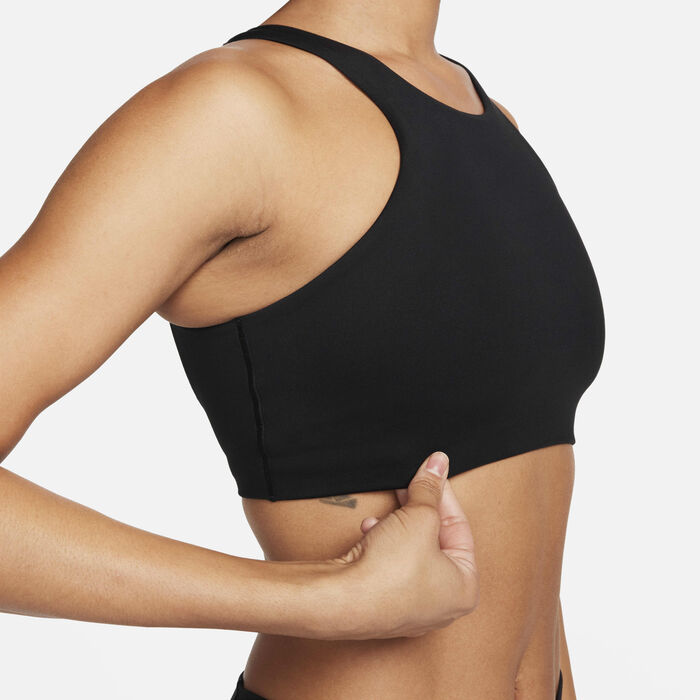 Nike Women's One Medium-Support Sports Bra Black Nike Women's One Medium-Support Sports Bra Black image number 2