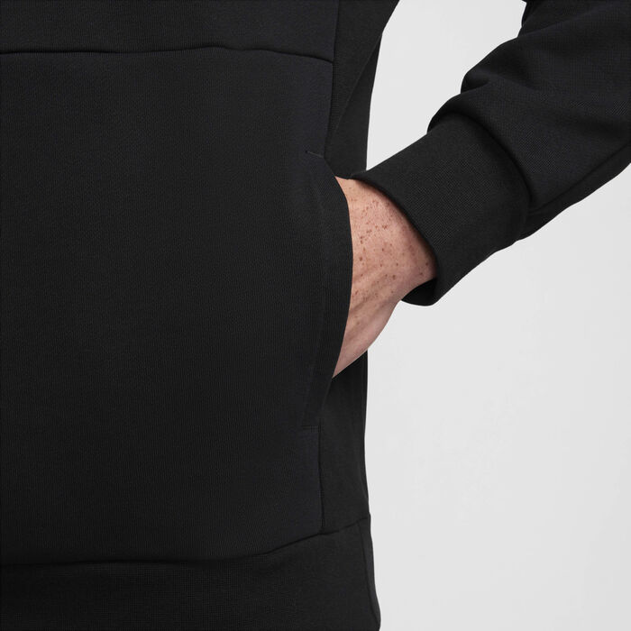 Nike Men's Dri-FIT Fleece Tennis Hoodie Black image number 4