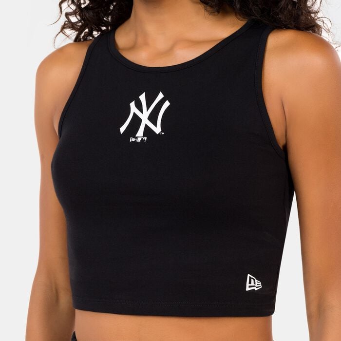 New Era Women's MLB New York Yankees Crop Top Black New Era Women's MLB New York Yankees Crop Top Black image number 3