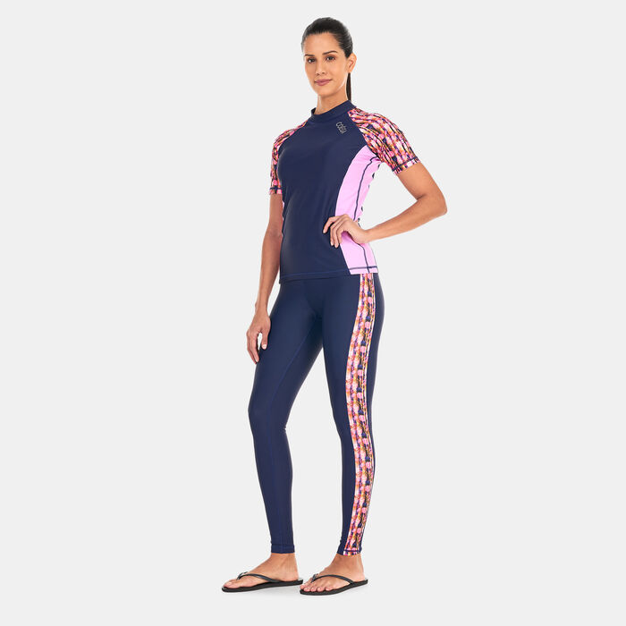 COEGA Women's Stripes Rashguard Blue COEGA Women's Stripes Rashguard Blue image number 2
