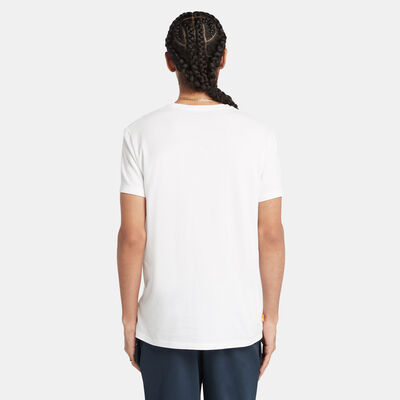 Timberland Men's Oyster River Chest Logo T-Shirt White