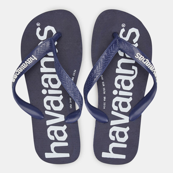 Havaianas Top Logomania Flip Flops Blue Havaianas Top Logomania Flip Flops Blue image number 0