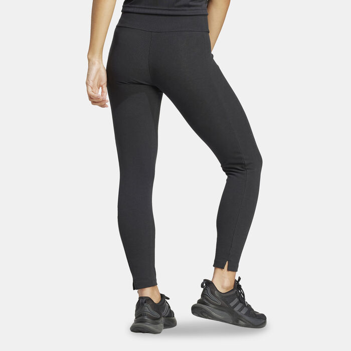 adidas Women's Lounge 7/8 Training Leggings Black adidas Women's Lounge 7/8 Training Leggings Black image number 1